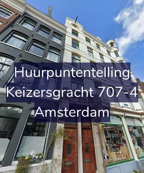 Foto gevel Huurpuntentelling voor Keizersgracht 707-4, Amsterdam