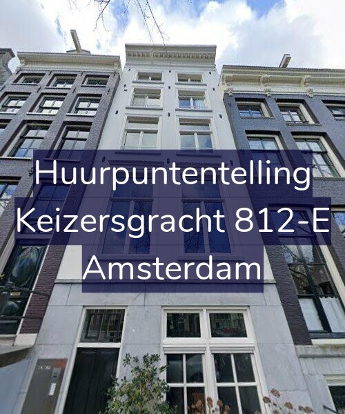 Foto gevel Huurpuntentelling voor Keizersgracht 812-E, Amsterdam