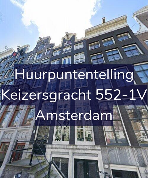Foto gevel Huurpuntentelling voor Keizersgracht 552-1V, Amsterdam