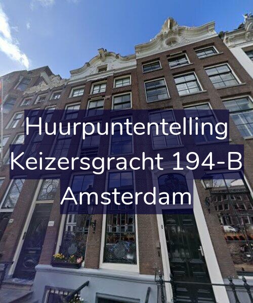 Foto gevel Huurpuntentelling voor Keizersgracht 194-B, Amsterdam