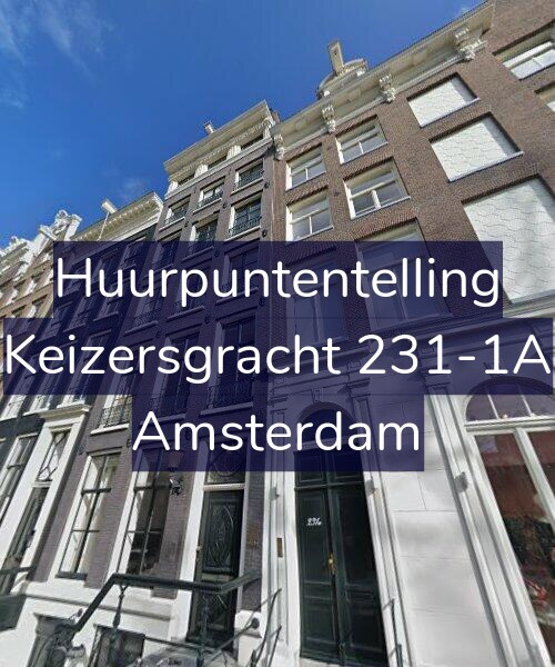 Foto gevel Huurpuntentelling voor Keizersgracht 231-1A, Amsterdam
