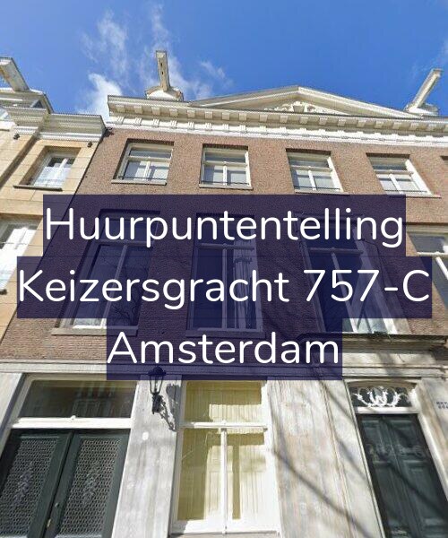 Foto gevel Huurpuntentelling voor Keizersgracht 757-C, Amsterdam