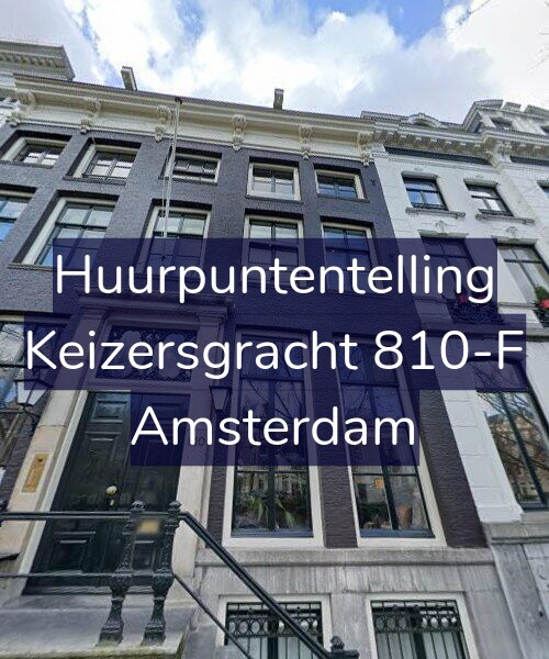 Foto gevel Huurpuntentelling voor Keizersgracht 810-F, Amsterdam