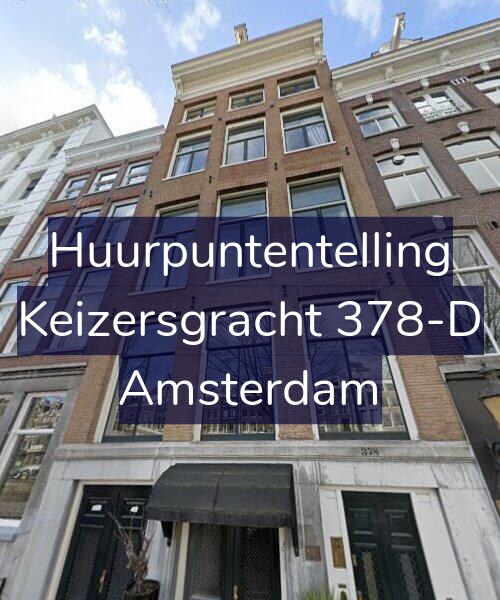 Foto gevel Huurpuntentelling voor Keizersgracht 378-D, Amsterdam