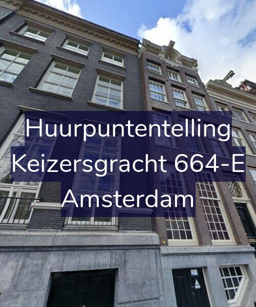 Foto gevel Huurpuntentelling voor Keizersgracht 664-E, Amsterdam