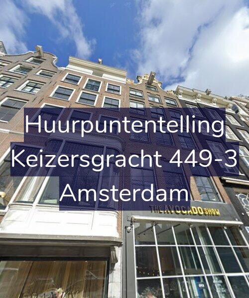 Foto gevel Huurpuntentelling voor Keizersgracht 449-3, Amsterdam