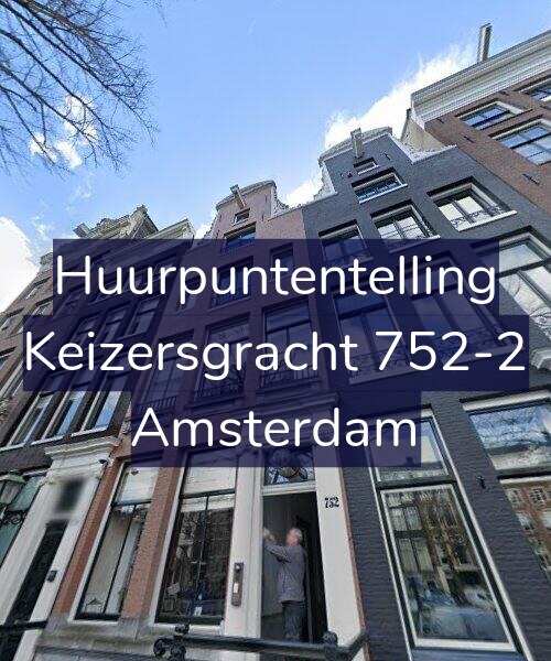 Foto gevel Huurpuntentelling voor Keizersgracht 752-2, Amsterdam