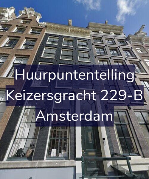Foto gevel Huurpuntentelling voor Keizersgracht 229-B, Amsterdam