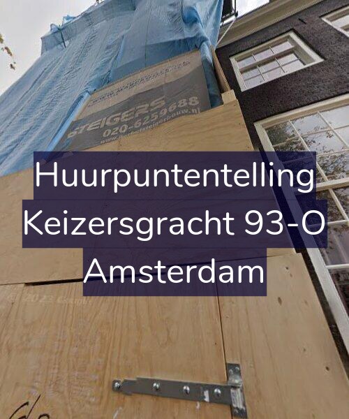 Foto gevel Huurpuntentelling voor Keizersgracht 93-O, Amsterdam