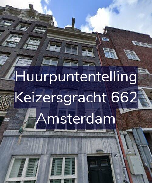 Foto gevel Huurpuntentelling voor Keizersgracht 662, Amsterdam