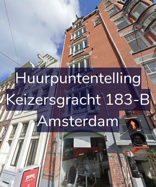 Foto gevel Huurpuntentelling voor Keizersgracht 183-B, Amsterdam