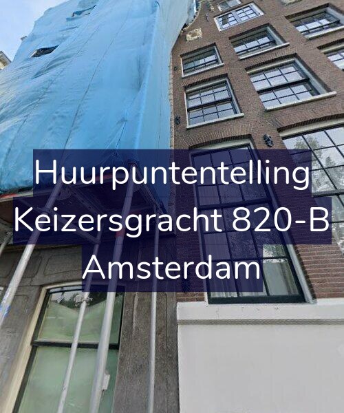 Foto gevel Huurpuntentelling voor Keizersgracht 820-B, Amsterdam
