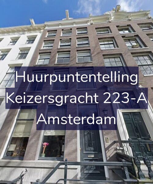 Foto gevel Huurpuntentelling voor Keizersgracht 223-A, Amsterdam