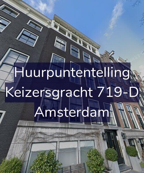 Foto gevel Huurpuntentelling voor Keizersgracht 719-D, Amsterdam