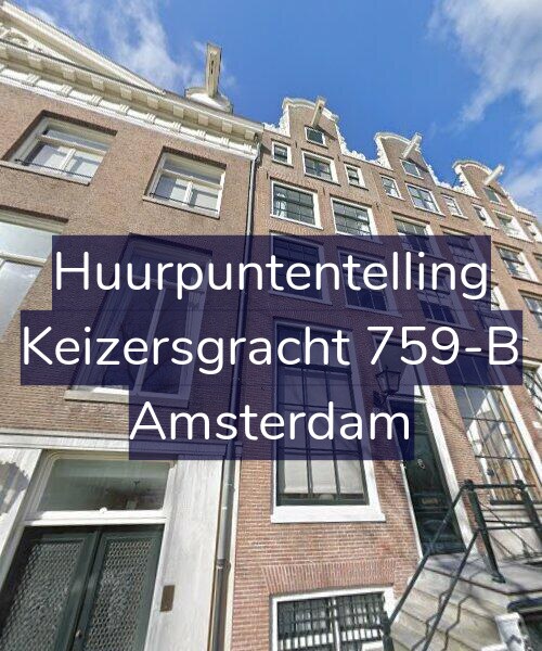 Foto gevel Huurpuntentelling voor Keizersgracht 759-B, Amsterdam