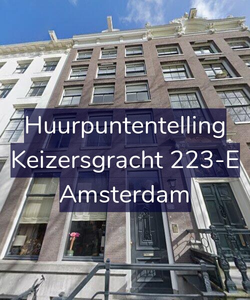 Foto gevel Huurpuntentelling voor Keizersgracht 223-E, Amsterdam