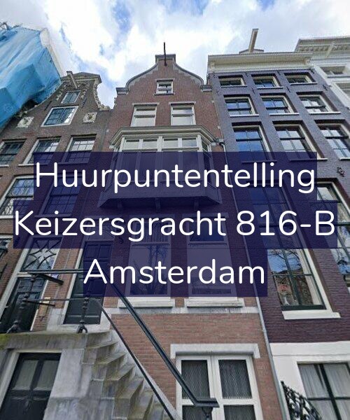 Foto gevel Huurpuntentelling voor Keizersgracht 816-B, Amsterdam