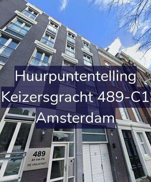 Foto gevel Huurpuntentelling voor Keizersgracht 489-C1, Amsterdam
