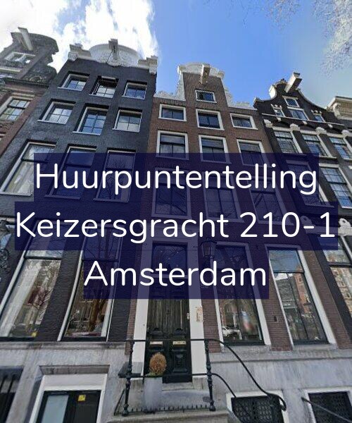 Foto gevel Huurpuntentelling voor Keizersgracht 210-1, Amsterdam