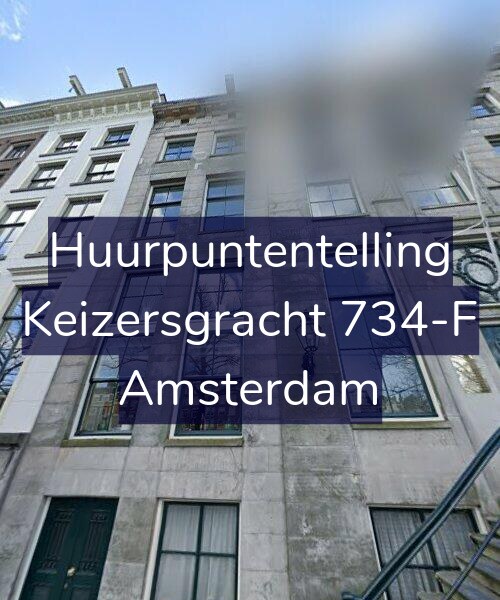 Foto gevel Huurpuntentelling voor Keizersgracht 734-F, Amsterdam