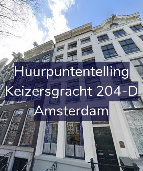 Foto gevel Huurpuntentelling voor Keizersgracht 204-D, Amsterdam