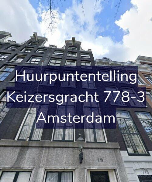 Foto gevel Huurpuntentelling voor Keizersgracht 778-3, Amsterdam