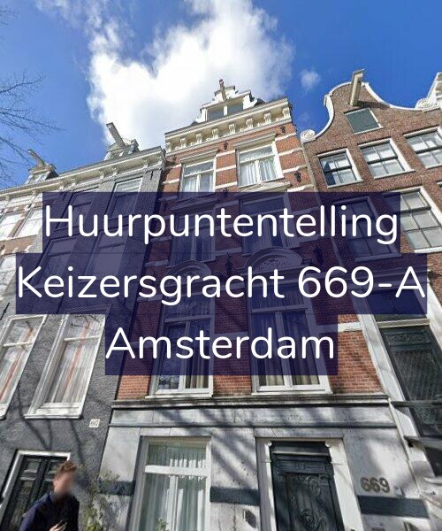 Foto gevel Huurpuntentelling voor Keizersgracht 669-A, Amsterdam