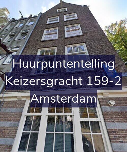 Foto gevel Huurpuntentelling voor Keizersgracht 159-2, Amsterdam