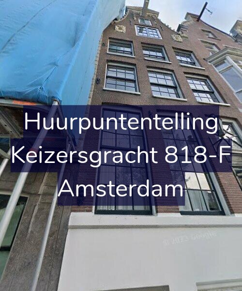 Foto gevel Huurpuntentelling voor Keizersgracht 818-F, Amsterdam