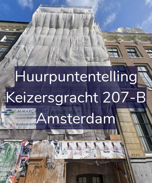 Foto gevel Huurpuntentelling voor Keizersgracht 207-B, Amsterdam