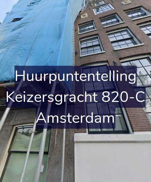 Foto gevel Huurpuntentelling voor Keizersgracht 820-C, Amsterdam