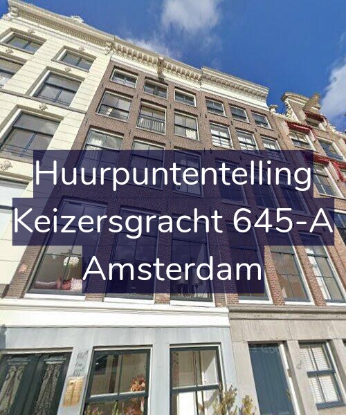 Foto gevel Huurpuntentelling voor Keizersgracht 645-A, Amsterdam