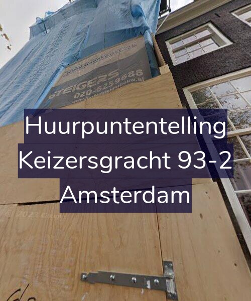 Foto gevel Huurpuntentelling voor Keizersgracht 93-2, Amsterdam