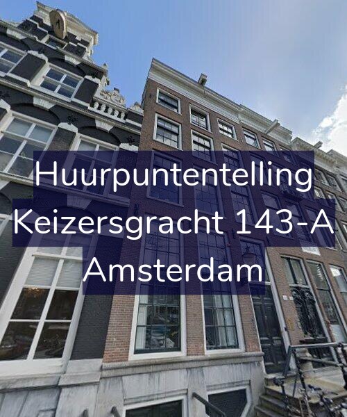 Foto gevel Huurpuntentelling voor Keizersgracht 143-A, Amsterdam