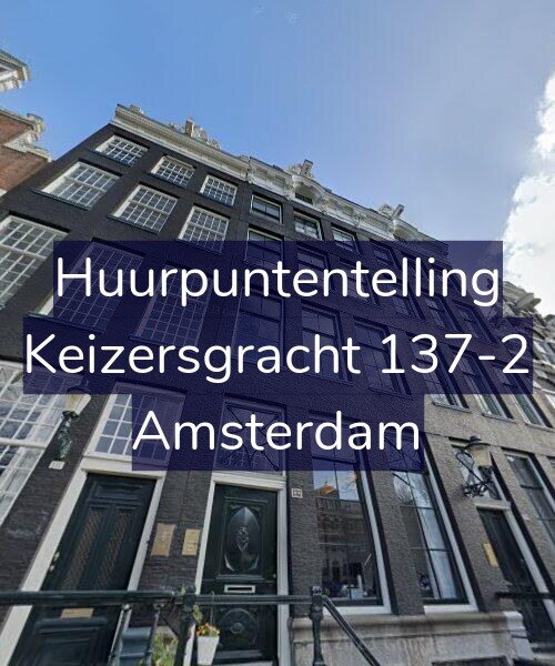 Foto gevel Huurpuntentelling voor Keizersgracht 137-2, Amsterdam