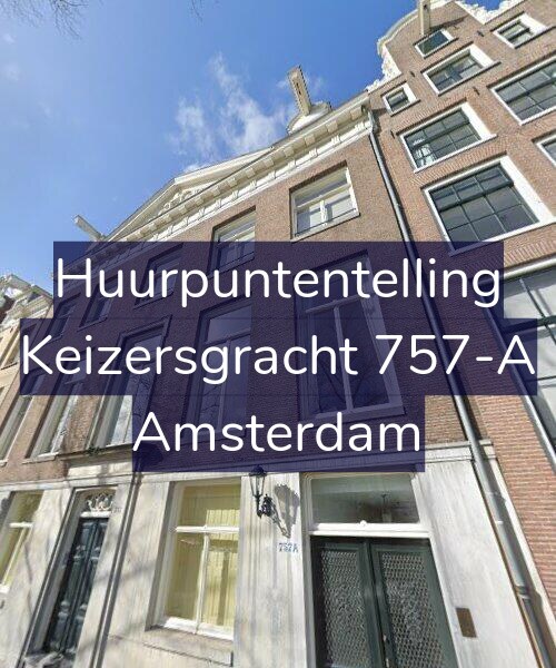 Foto gevel Huurpuntentelling voor Keizersgracht 757-A, Amsterdam