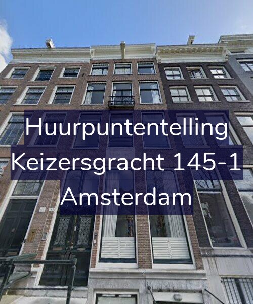 Foto gevel Huurpuntentelling voor Keizersgracht 145-1, Amsterdam