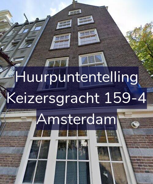 Foto gevel Huurpuntentelling voor Keizersgracht 159-4, Amsterdam