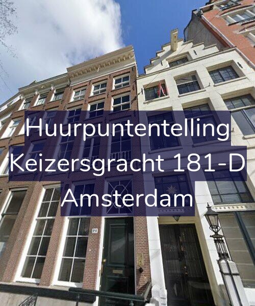 Foto gevel Huurpuntentelling voor Keizersgracht 181-D, Amsterdam