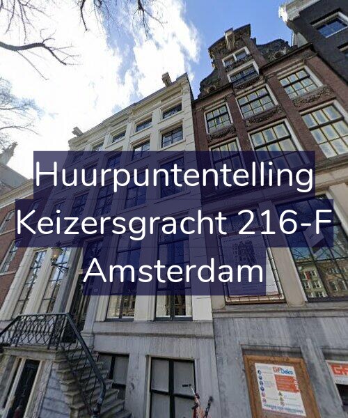 Foto gevel Huurpuntentelling voor Keizersgracht 216-F, Amsterdam