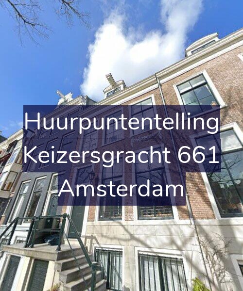 Foto gevel Huurpuntentelling voor Keizersgracht 661, Amsterdam