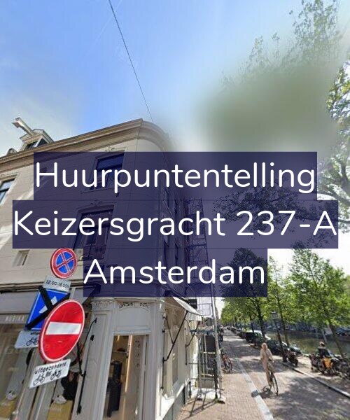 Foto gevel Huurpuntentelling voor Keizersgracht 237-A, Amsterdam