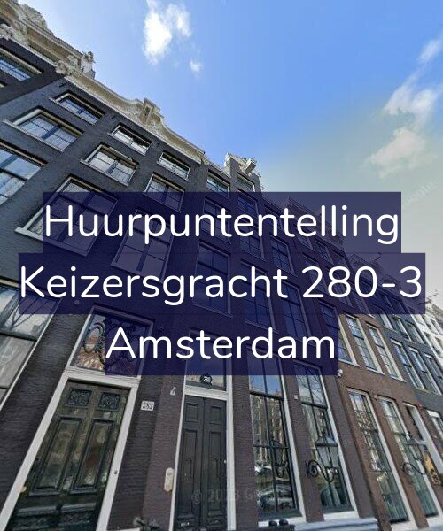 Foto gevel Huurpuntentelling voor Keizersgracht 280-3, Amsterdam
