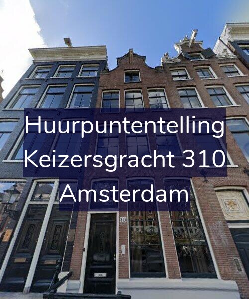 Foto gevel Huurpuntentelling voor Keizersgracht 310, Amsterdam