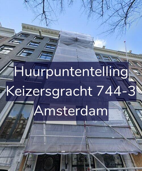 Foto gevel Huurpuntentelling voor Keizersgracht 744-3, Amsterdam