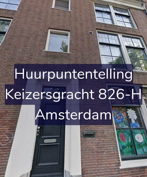 Foto gevel Huurpuntentelling voor Keizersgracht 826-H, Amsterdam