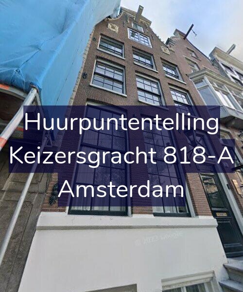 Foto gevel Huurpuntentelling voor Keizersgracht 818-A, Amsterdam