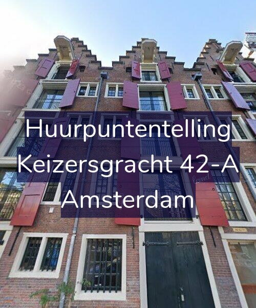 Foto gevel Huurpuntentelling voor Keizersgracht 42-A, Amsterdam
