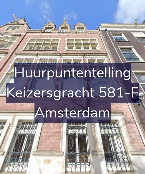 Foto gevel Huurpuntentelling voor Keizersgracht 581-F, Amsterdam