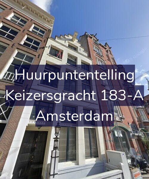 Foto gevel Huurpuntentelling voor Keizersgracht 183-A, Amsterdam